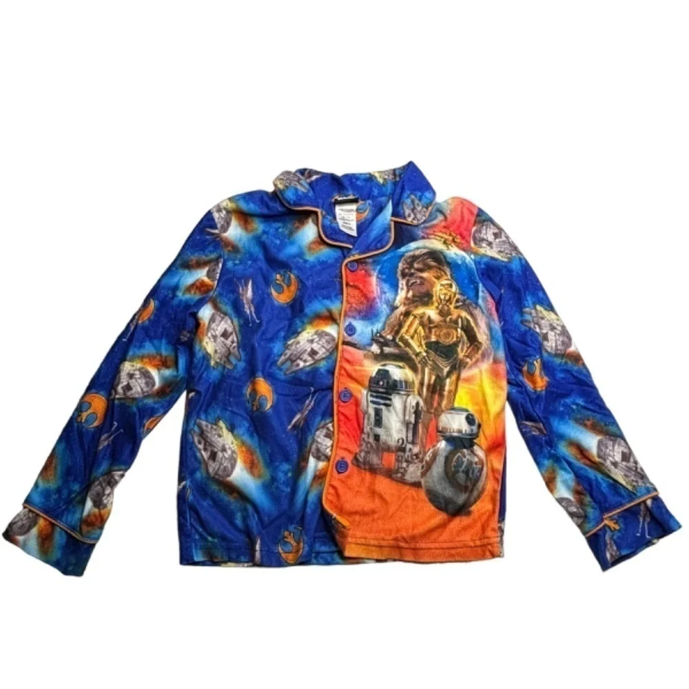 Star Wars Boys Pajama Set Size 8 Top and Bottom
